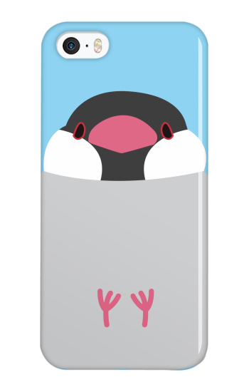 ふくふく文鳥 ［ ハードケース（光沢） for iPhone 5 ］