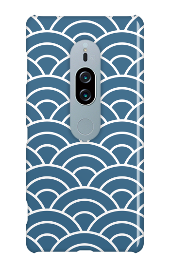 青海波 ［ ハードケース（光沢） for Xperia XZ2 Premium ］