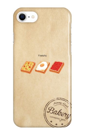 パン屋さんのトースト ［ ハードケース（光沢） for iPhone SE 第2世代 ］