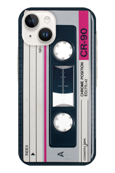 Retro Cassette ［ ハードケース（光沢） for iPhone 14 ］