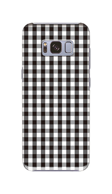 Fine ギンガムチェック ［ ハードケース（光沢） for Galaxy S8 ］