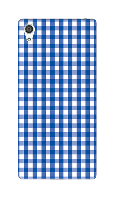Fine ギンガムチェック ［ ハードケース（光沢） for Xperia Z5 Premium ］