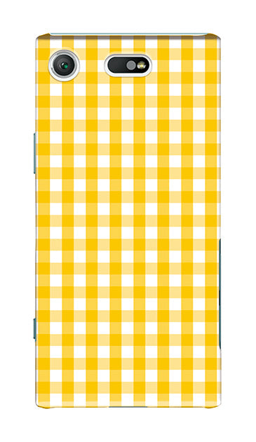 Fine ギンガムチェック ［ ハードケース（光沢） for Xperia XZ1 Compact ］