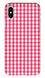 Fine ギンガムチェック ［ ハードケース（光沢） for iPhone X ］