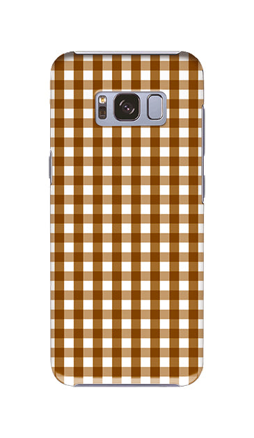 Fine ギンガムチェック ［ ハードケース（光沢） for Galaxy S8 ］