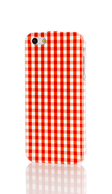 Fine ギンガムチェック ［ ハードケース（光沢） for AQUOS compact ］