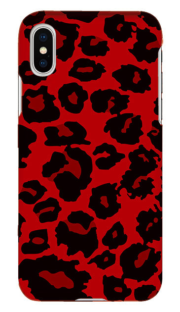 Medium レオパード ［ ハードケース（光沢） for iPhone X ］