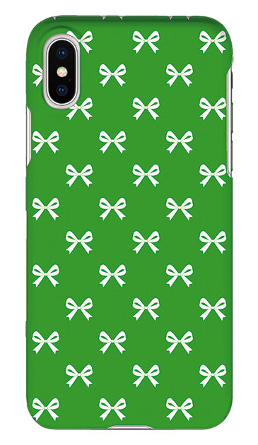 Medium リボン ［ ハードケース（光沢） for iPhone XS ］