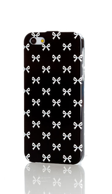 Medium リボン ［ ハードケース（光沢） for iPhone SE 第1世代 ］