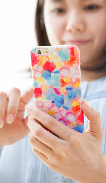 Sweetフラワー ［ ハードケース（光沢） for AQUOS EVER ］