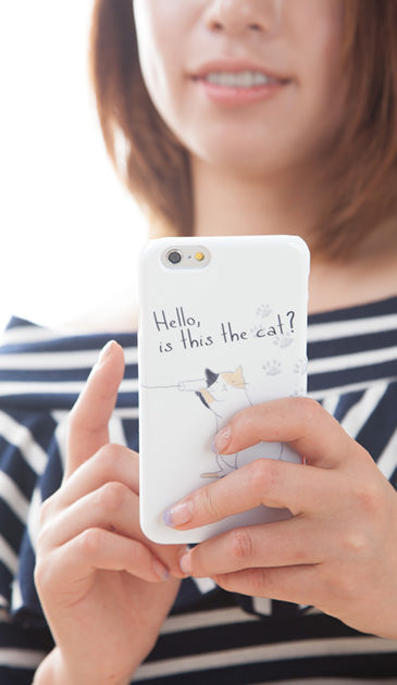 糸電話ねこ ［ ハードケース（光沢） for iPhone 5s ］