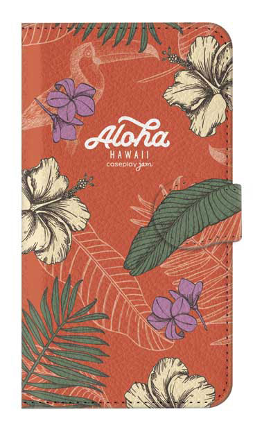 Aloha*ハワイアンプラント ［ 手帳型ケース（マルチ） for Android One S4 ］